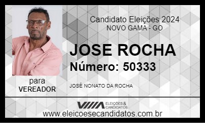 Candidato JOSE ROCHA 2024 - NOVO GAMA - Eleições