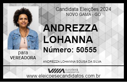 Candidato ANDREZZA LOHANNA 2024 - NOVO GAMA - Eleições