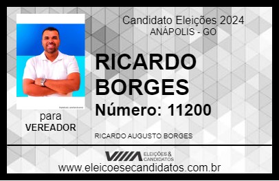 Candidato RICARDO BORGES 2024 - ANÁPOLIS - Eleições