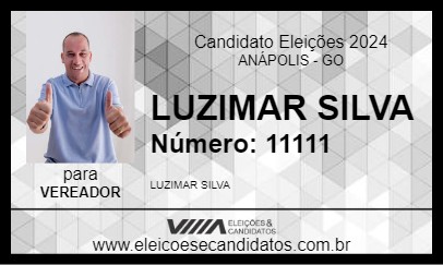 Candidato LUZIMAR SILVA 2024 - ANÁPOLIS - Eleições