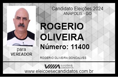 Candidato ROGERIO OLIVEIRA 2024 - ANÁPOLIS - Eleições