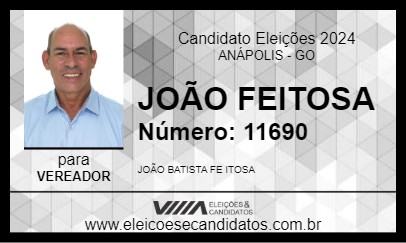 Candidato JOÃO FEITOSA 2024 - ANÁPOLIS - Eleições