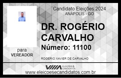 Candidato DR. ROGÉRIO CARVALHO 2024 - ANÁPOLIS - Eleições