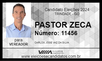 Candidato PASTOR ZECA 2024 - TRINDADE - Eleições