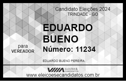 Candidato EDUARDO BUENO 2024 - TRINDADE - Eleições