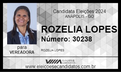 Candidato ROZELIA LOPES 2024 - ANÁPOLIS - Eleições