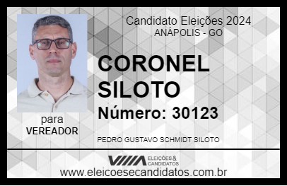 Candidato CORONEL SILOTO 2024 - ANÁPOLIS - Eleições