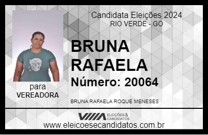 Candidato BRUNA RAFAELA 2024 - RIO VERDE - Eleições