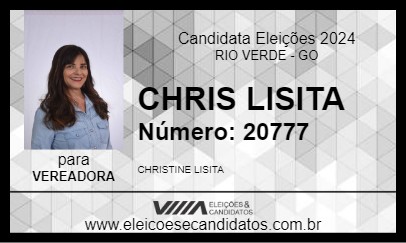 Candidato CHRIS LISITA 2024 - RIO VERDE - Eleições