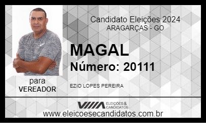 Candidato MAGAL 2024 - ARAGARÇAS - Eleições