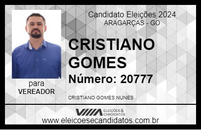 Candidato CRISTIANO GOMES 2024 - ARAGARÇAS - Eleições