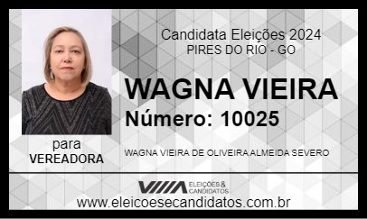 Candidato WAGNA VIEIRA 2024 - PIRES DO RIO - Eleições