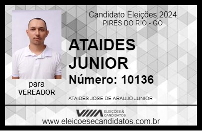 Candidato ATAIDES JUNIOR 2024 - PIRES DO RIO - Eleições