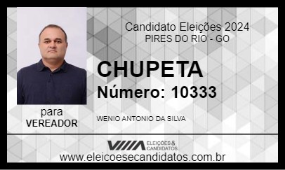 Candidato CHUPETA 2024 - PIRES DO RIO - Eleições