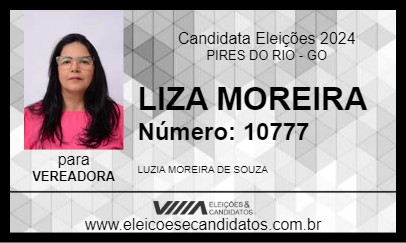 Candidato LIZA MOREIRA 2024 - PIRES DO RIO - Eleições