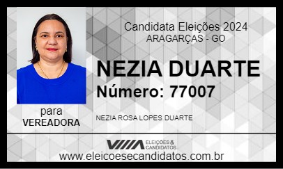 Candidato NEZIA DUARTE 2024 - ARAGARÇAS - Eleições