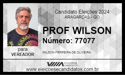 Candidato PROF WILSON 2024 - ARAGARÇAS - Eleições