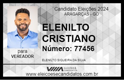 Candidato ELENILTO CRISTIANO 2024 - ARAGARÇAS - Eleições