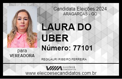 Candidato LAURA DO UBER 2024 - ARAGARÇAS - Eleições