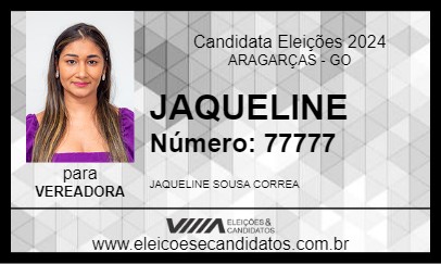 Candidato JAQUELINE 2024 - ARAGARÇAS - Eleições