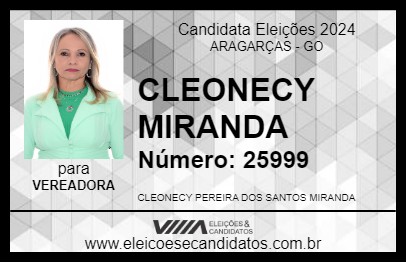 Candidato CLEONECY MIRANDA 2024 - ARAGARÇAS - Eleições