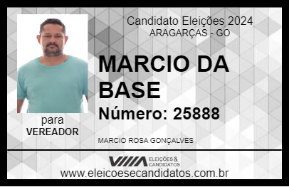 Candidato MARCIO DA BASE 2024 - ARAGARÇAS - Eleições