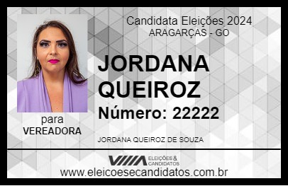 Candidato JO JO DA CIDA BRONZE 2024 - ARAGARÇAS - Eleições