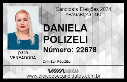 Candidato DANIELA POLIZELI 2024 - ARAGARÇAS - Eleições