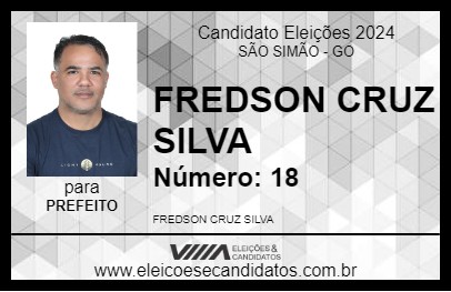 Candidato FREDSON CRUZ SILVA 2024 - SÃO SIMÃO - Eleições