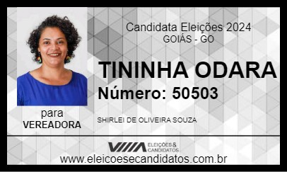 Candidato TININHA ODARA 2024 - GOIÁS - Eleições