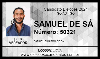 Candidato SAMUEL DE SÁ 2024 - GOIÁS - Eleições