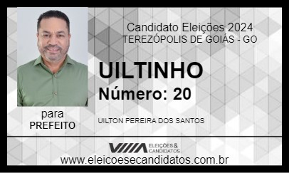 Candidato UILTINHO  2024 - TEREZÓPOLIS DE GOIÁS - Eleições