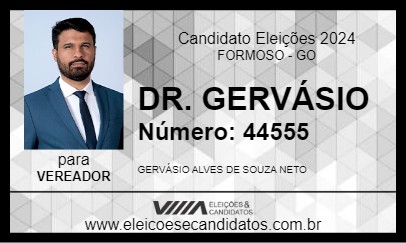 Candidato DR. GERVÁSIO 2024 - FORMOSO - Eleições