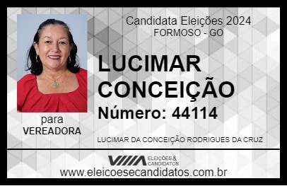 Candidato LUCIMAR CONCEIÇÃO 2024 - FORMOSO - Eleições