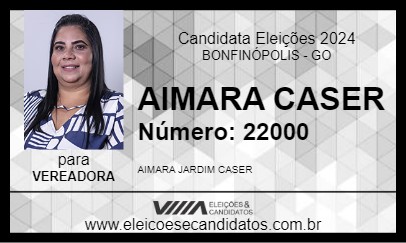 Candidato AIMARA CASER 2024 - BONFINÓPOLIS - Eleições