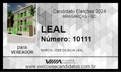 Candidato LEAL 2024 - ARAGARÇAS - Eleições