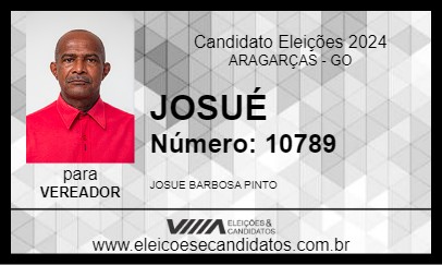 Candidato JOSUÉ 2024 - ARAGARÇAS - Eleições