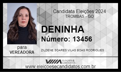 Candidato DENINHA 2024 - TROMBAS - Eleições