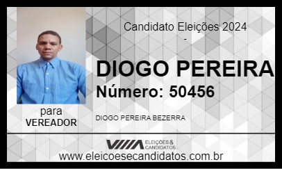 Candidato DIOGO PEREIRA 2024 - APARECIDA DE GOIÂNIA - Eleições