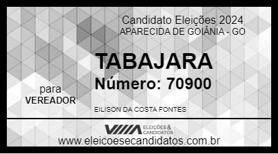 Candidato TABAJARA 2024 - APARECIDA DE GOIÂNIA - Eleições