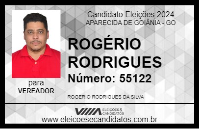 Candidato ROGÉRIO RODRIGUES 2024 - APARECIDA DE GOIÂNIA - Eleições