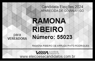 Candidato RAMONA RIBEIRO 2024 - APARECIDA DE GOIÂNIA - Eleições