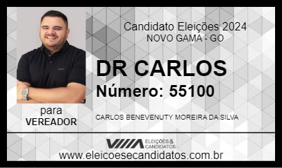 Candidato DR CARLOS 2024 - NOVO GAMA - Eleições