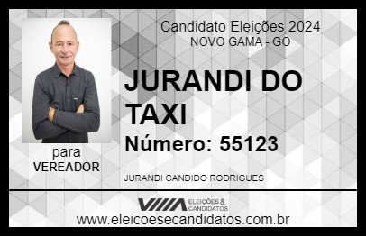 Candidato JURANDI DO TAXI 2024 - NOVO GAMA - Eleições