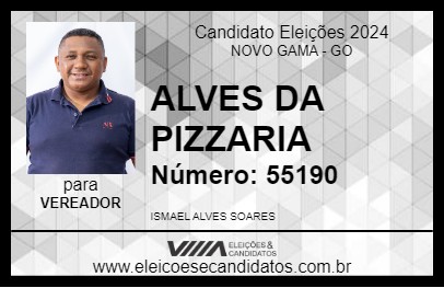 Candidato ALVES DA PIZZARIA 2024 - NOVO GAMA - Eleições