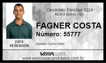 Candidato FAGNER COSTA 2024 - NOVO GAMA - Eleições