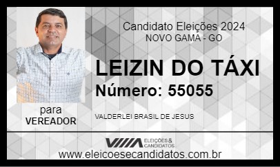 Candidato LEIZIN DO TÁXI 2024 - NOVO GAMA - Eleições