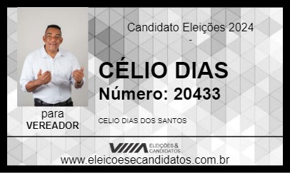 Candidato CÉLIO DIAS  2024 - APARECIDA DE GOIÂNIA - Eleições