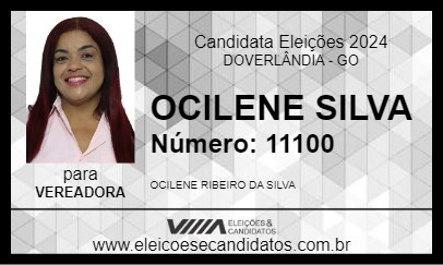 Candidato OCILENE SILVA 2024 - DOVERLÂNDIA - Eleições