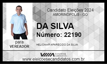 Candidato DA SILVA 2024 - AMORINÓPOLIS - Eleições